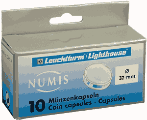 37mm - Coin Capsules (pack of 10)