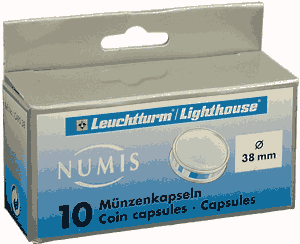 38mm - Coin Capsules (pack of 10)